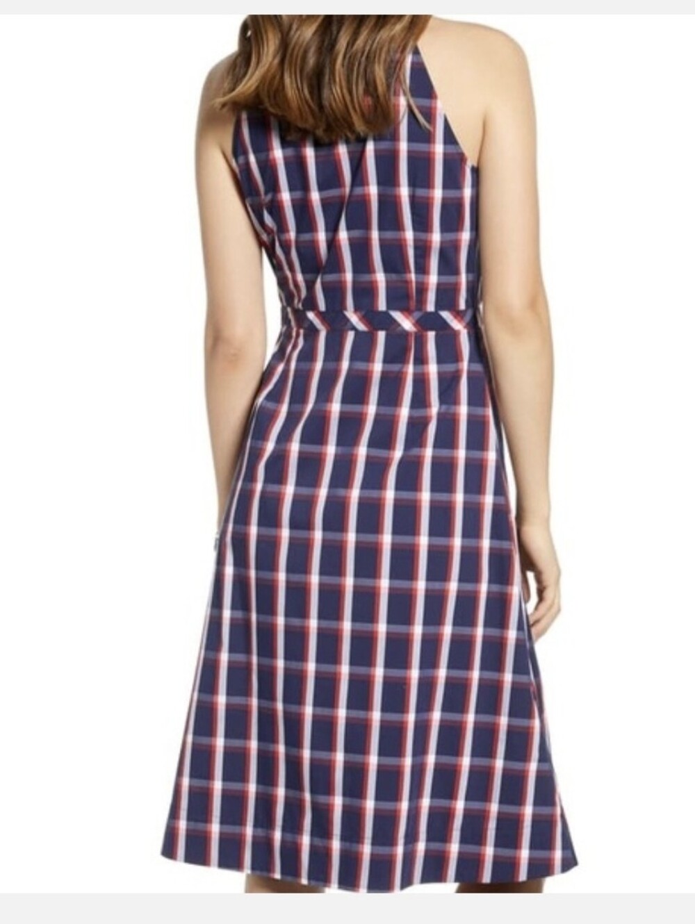 1901  CHECK WRAP DRESS - Picture 2 of 9